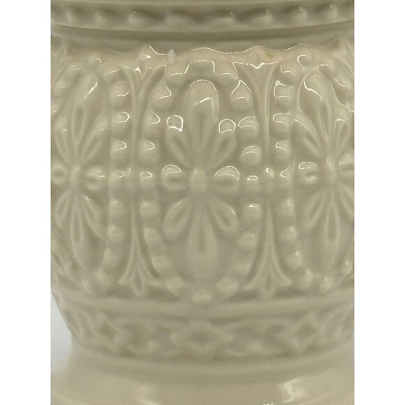 Vintage Lenox Fine Porcelain Beaded Votive Candle Holders Set of Three Gold Rims - Picture 13 of 14